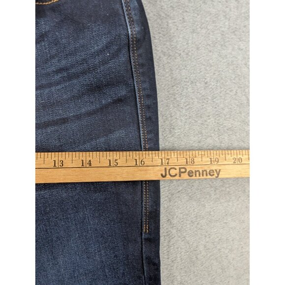 Rock Republic Jeans Womens Size 4 Blue Kendra Curvy Bootcut Whiskers Dark Wash - Picture 6 of 16